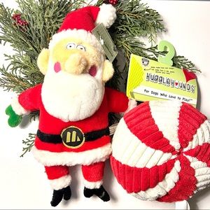 NWT, Holiday Bundle, Talking Santa & Squeaky Ornament